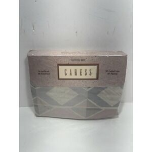 Vintage Caress Geo Pastel  Full Fitted Sheet 180‎ Thread Count Mervyn's Percale